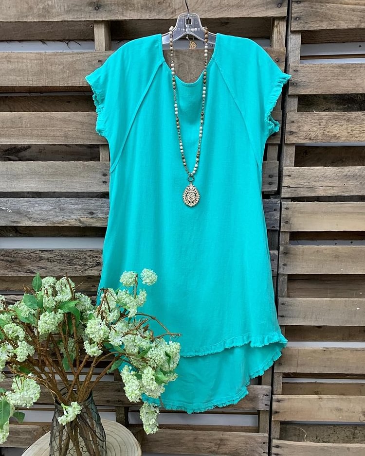 Summer ladies turquoise green casual vest-Mayoulove