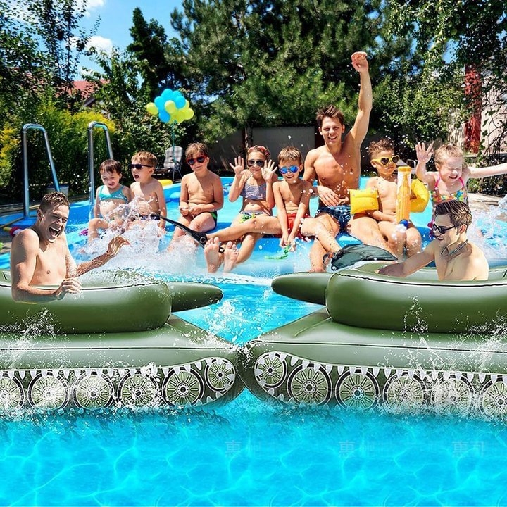 Pool Punisher Inflatable Tank Pool Float Pool Toys Pool Inflatables Swimming Pool Float - tree - Codlins