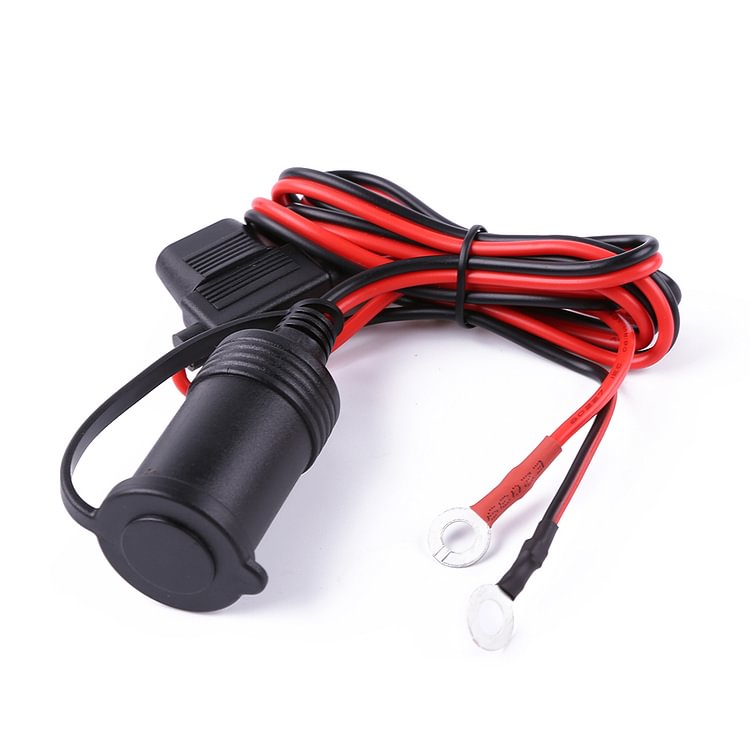 12-24V Car Motorcycle Truck Cigarette Lighter Socket with 10A Fuse+Cable