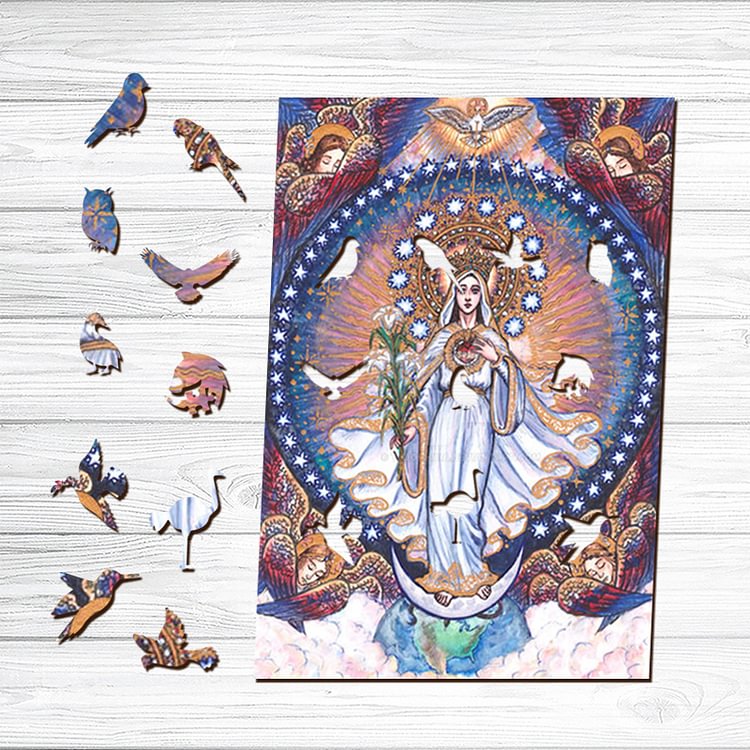 Mother Mary Wooden Puzzle