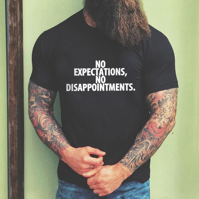 Livereid No Expectations, No Disappointments T-shirt - Livereid