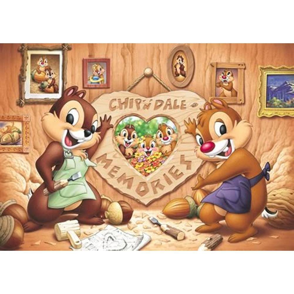 Full Round Diamond Painting Chip an' Dale (40*30cm)