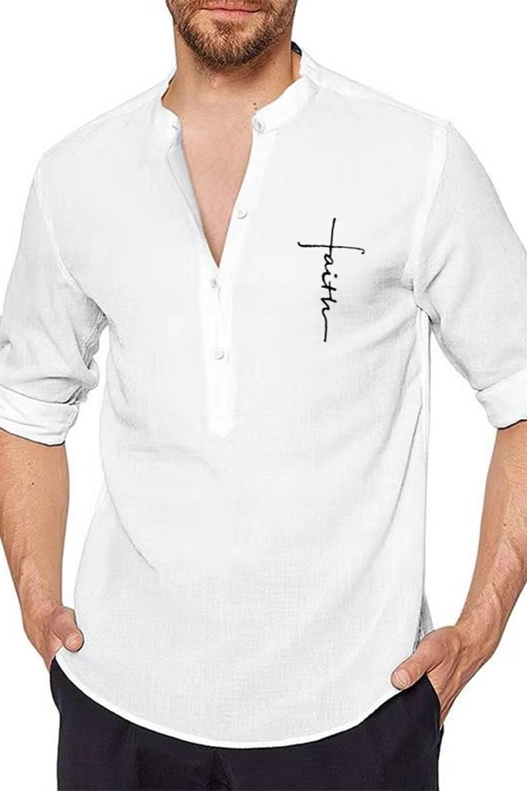 Tiboyz Faith Four Button Henley Shirt