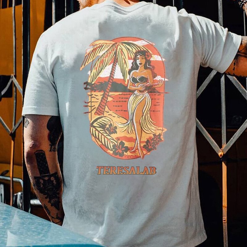 Teresalab Printed Casual Men's T-shirt - Krazyskull