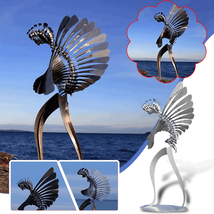 Metal Rotating Windmill Humanoid windmill Outdoor Wind Spinner - tree - Codlins