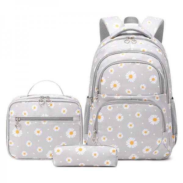 Daisy Bookbag School Backpack for Girls Large Capacity Kids Bags wth Lunch Bag Backpacks、、sdecorshop