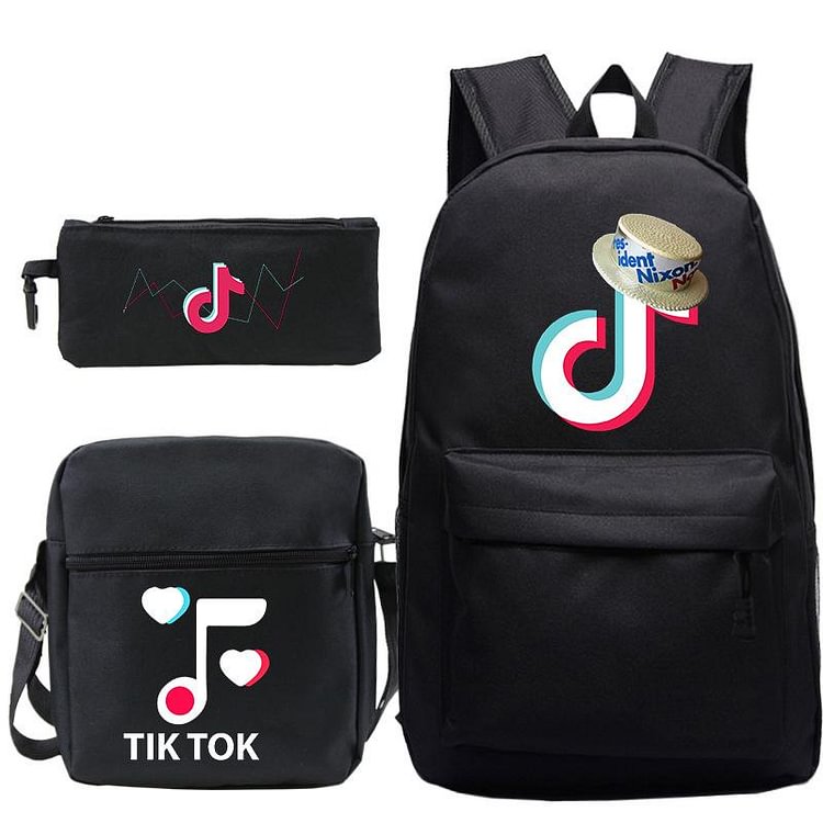 Mayoulove Tik Tok Backpack Teenagers Student School Bag Children Fashion Book Bag For Boys/Girls-Mayoulove