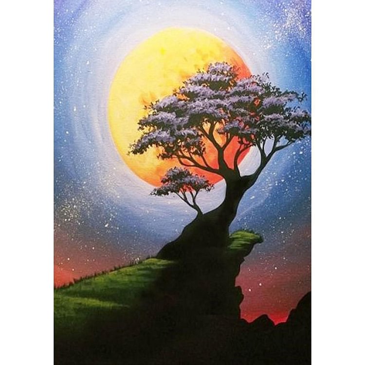 Tree 30*40CM(Canvas) Full Round Drill Diamond Painting-gbfke