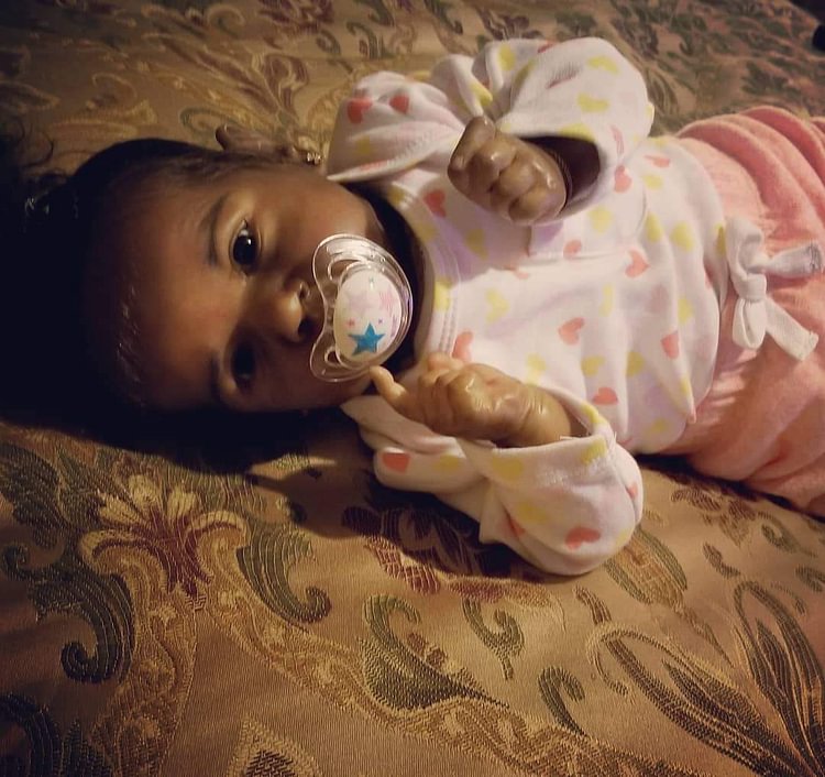  [Heartbeat💖 & Sound🔊] Black Silicone 20'' Truly African American Jamani Reborn Silicone Toddler Baby Doll Girl - Reborndollsshop.com®-Reborndollsshop®