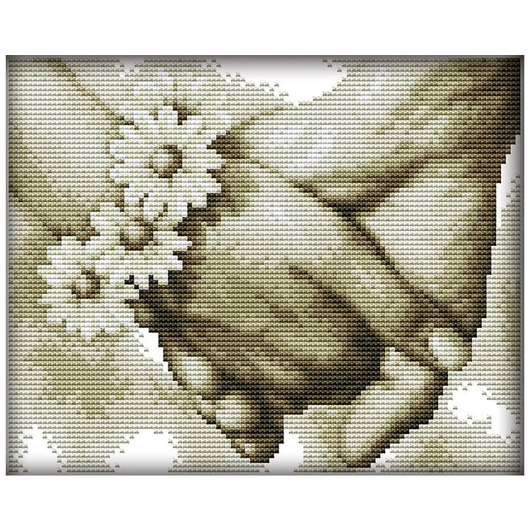 (Counted/Stamped)Hold Hands - Cross Stitch 27*21CM