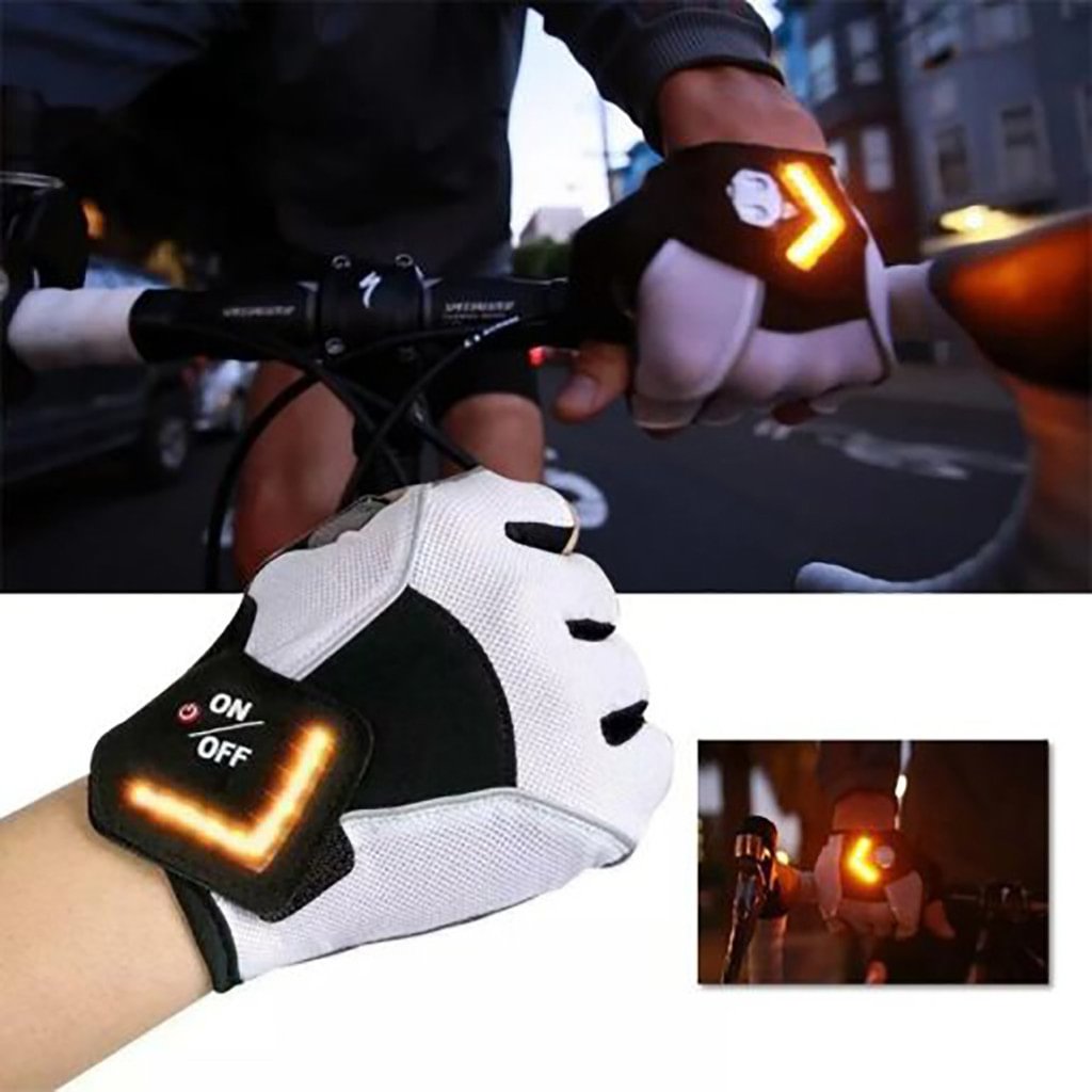 LED Turn Signals Bicycleloves, Motorcycle Cycling LED Turn Signal Gloves、、sdecorshop