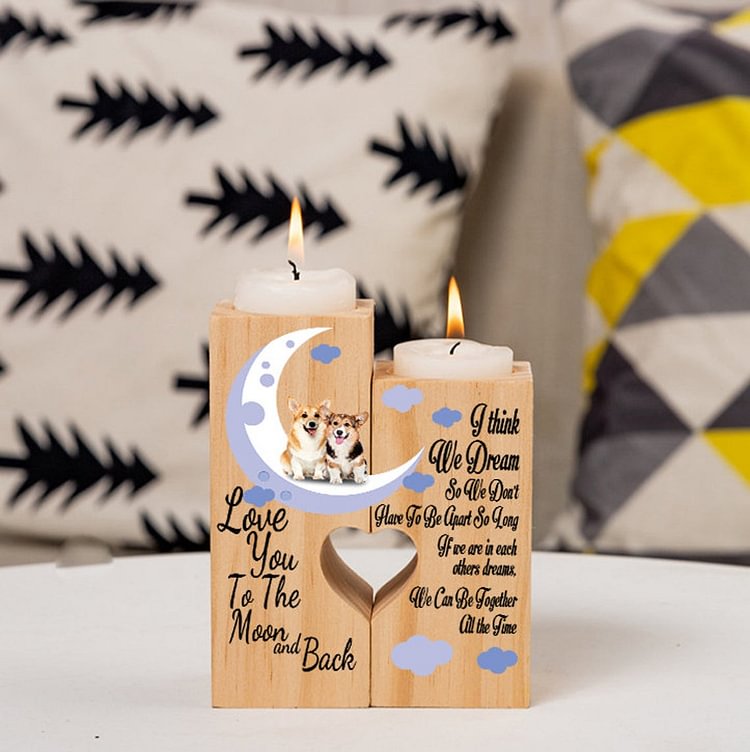Love You to The Moon and Back - Candle Holder