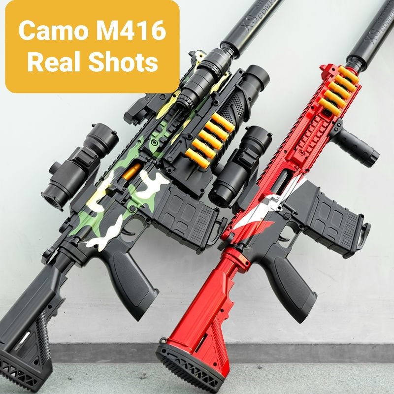 M416 Shell Ejection Soft Bullet Gun EVA Soft Bullet Sniper Rifle Airsoft Gun Armas Blaster