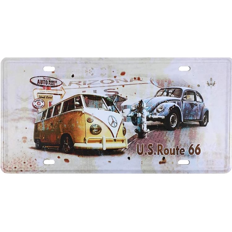 Car - Car Plate License Tin Signs/Wooden Signs - 30x15cm
