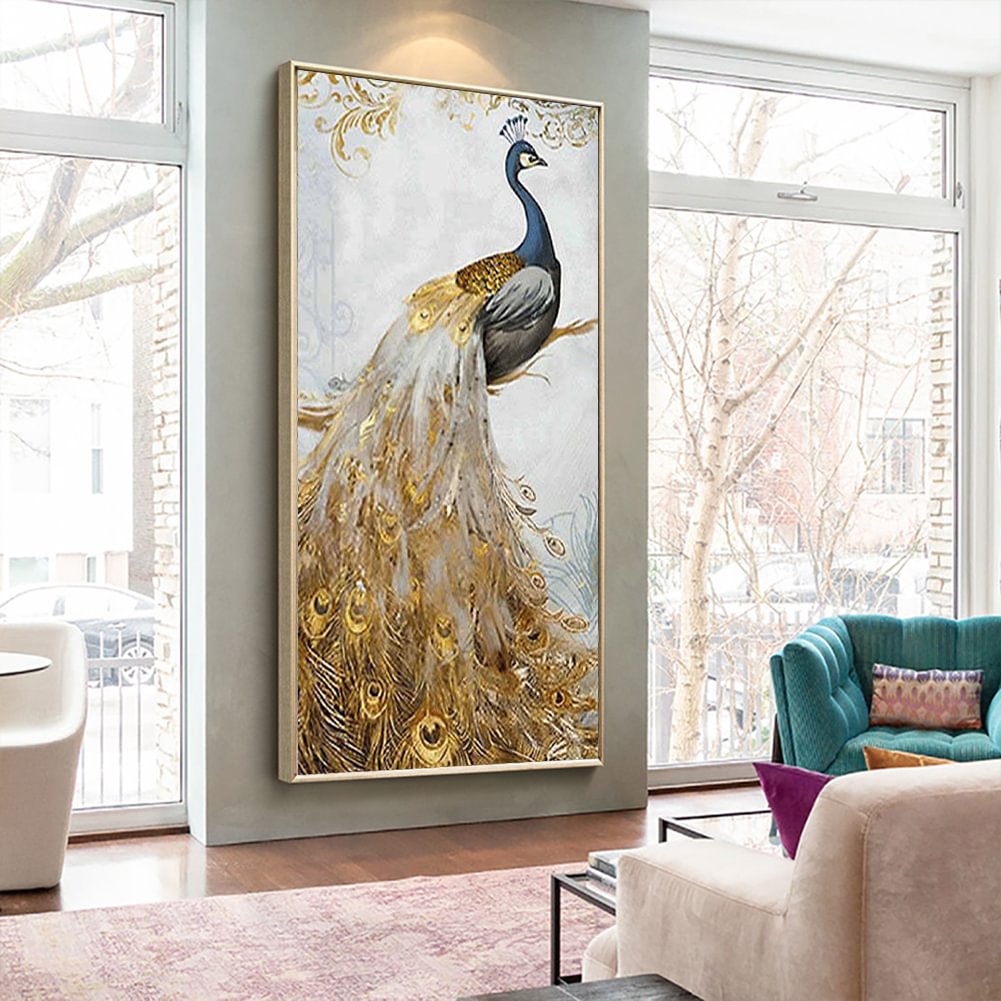 Diamond Painting - Full Round - Peacock (85*45cm)