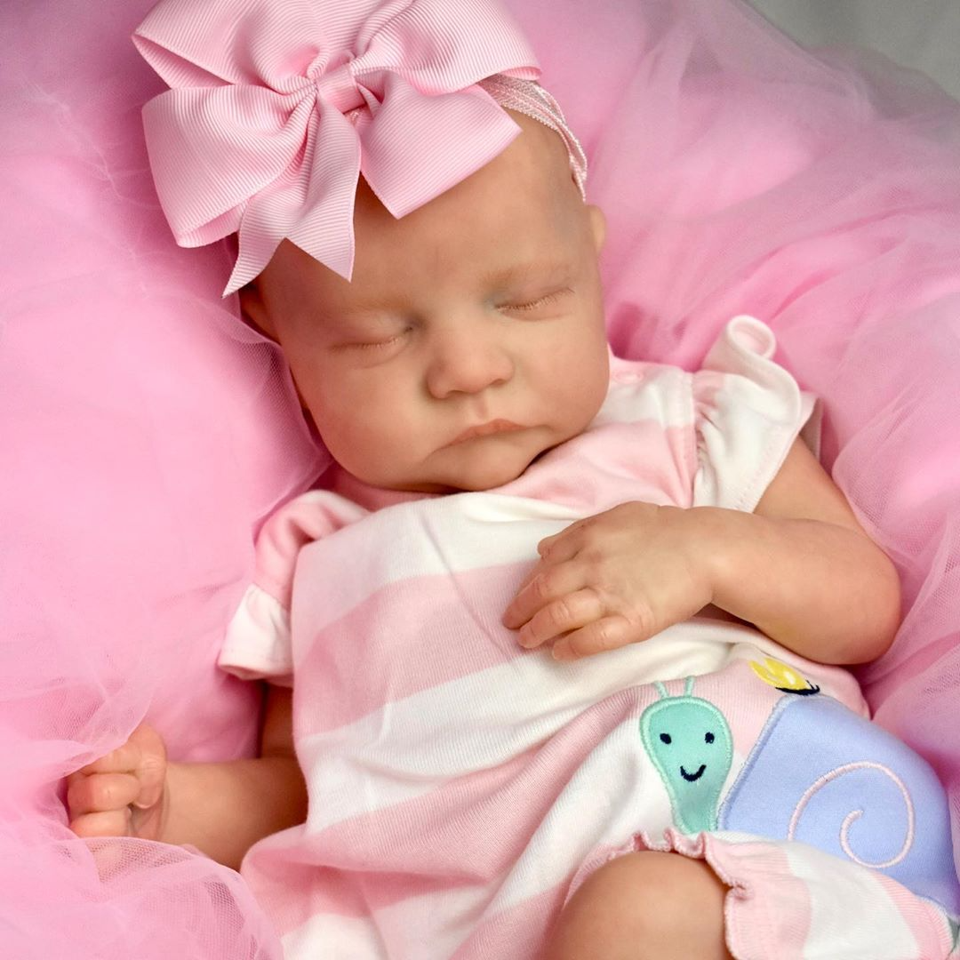 Reborn Art Girl Doll 12'' Real Lifelike Shonta Reborn Levi Sleeping Baby Dolls by Creativegiftss® Exclusively 2022 -Creativegiftss® - [product_tag]