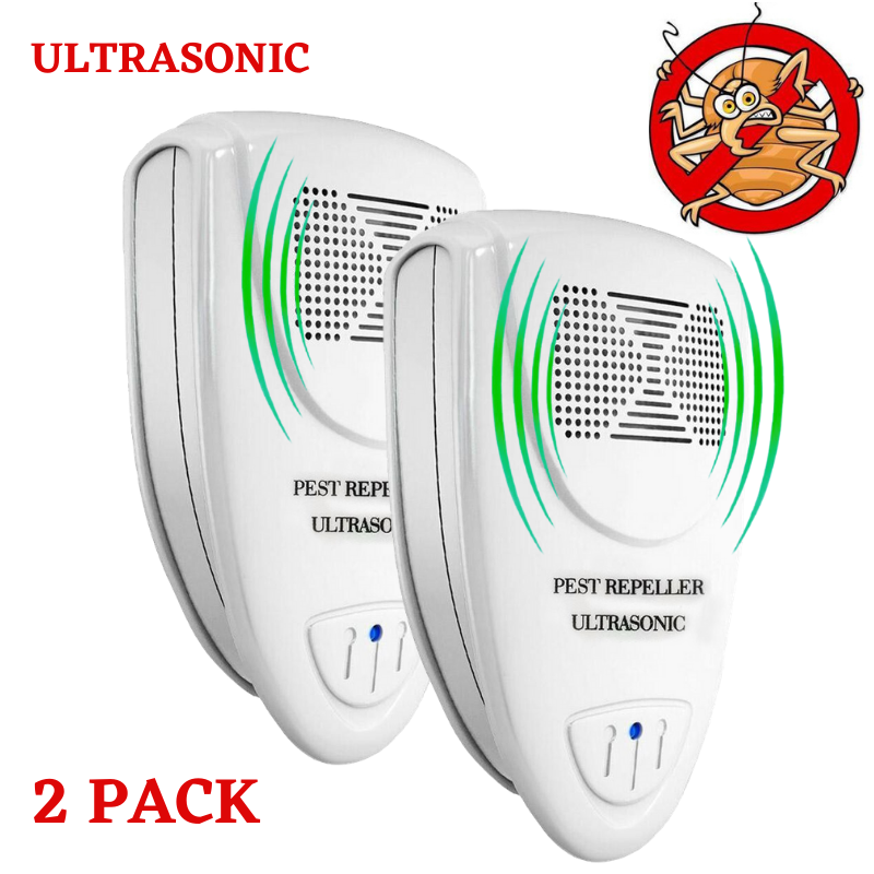 Ultrasonic Bed Bug Repeller - PACK of 2 - 100% SAFE for Children and Pets - Quickly Eliminate Pests、、sdecorshop