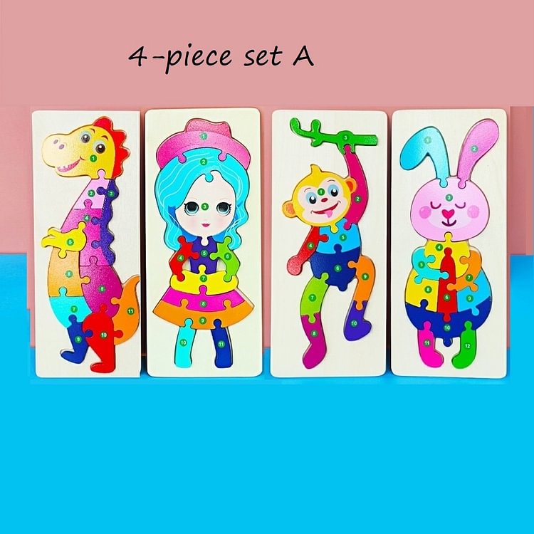 8 styles Large wooden jigsaw puzzle for kids ages 0-7-Mayoulove
