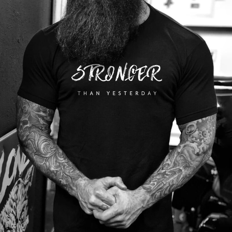 Livereid Stronger Than Yesterday Printed T-shirt - Livereid