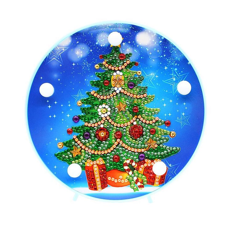 DIY LED Special Shaped Diamond Painting Christmas Tree Decorative Lights gbfke