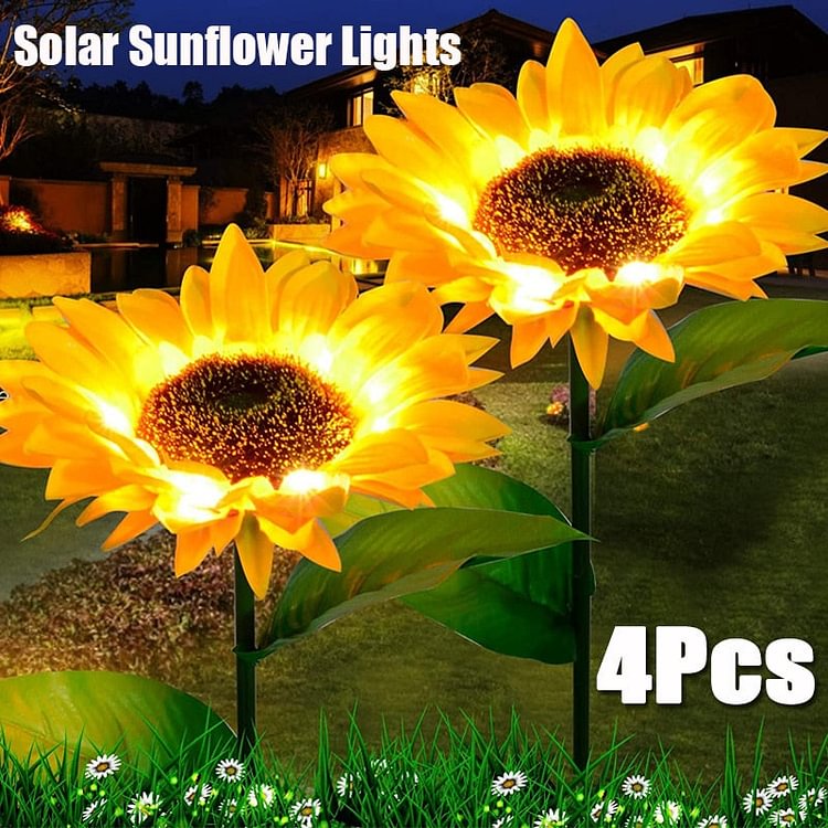 Solar Sunflower Lights (4 Pack) - Sean - Codlins