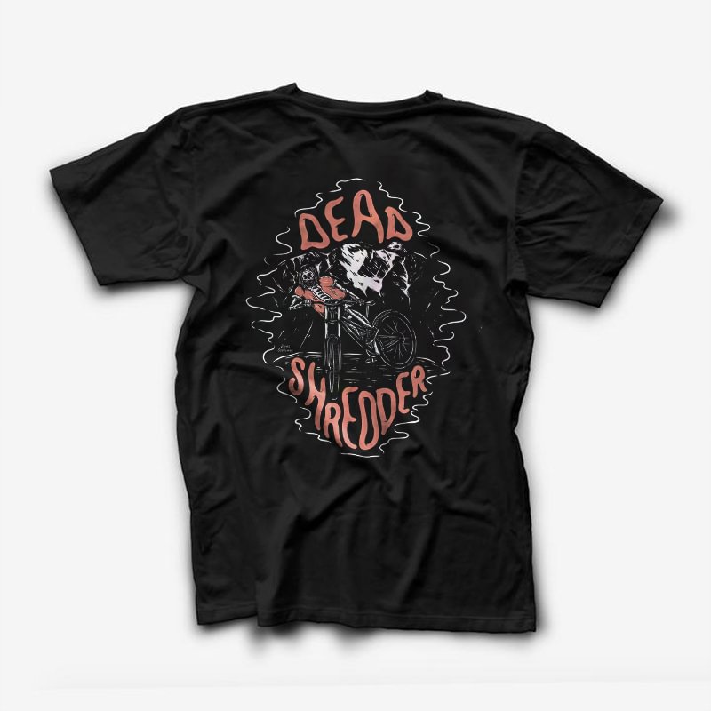 Dead Shredder Printed Skeleton Casual T-shirt -  UPRANDY