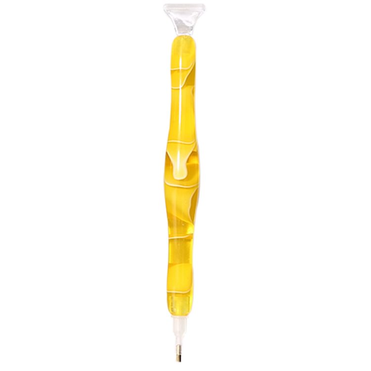 DIY Diamond Painting Point Drill Pen with 3 Head (Yellow)