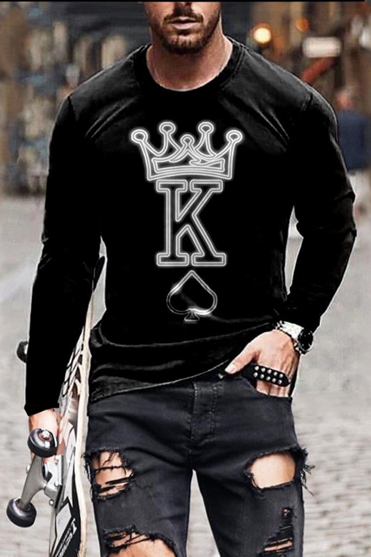 Tiboyz Casual Neon K Long Sleeve T-Shirt