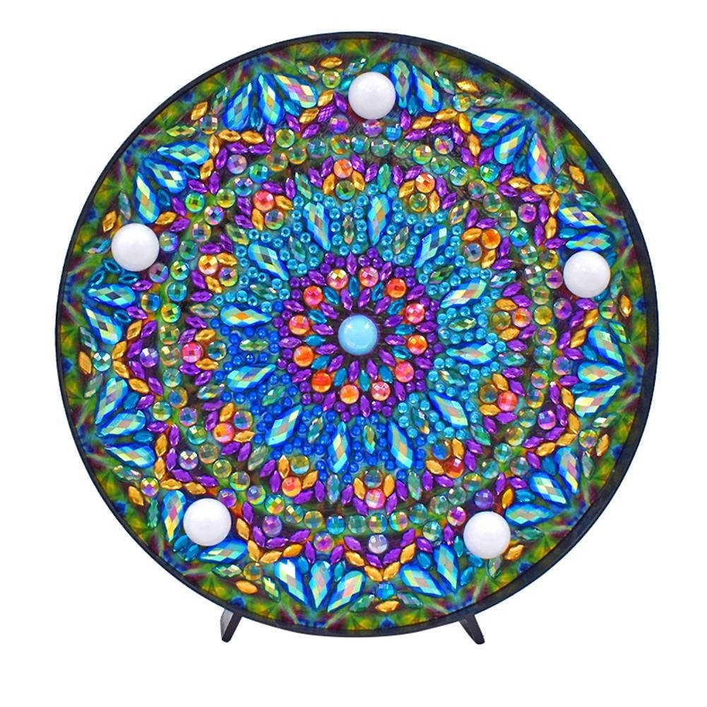 DIY Mandala Diamond Painting Light Embroidery Full Special Drill LED Lamp
