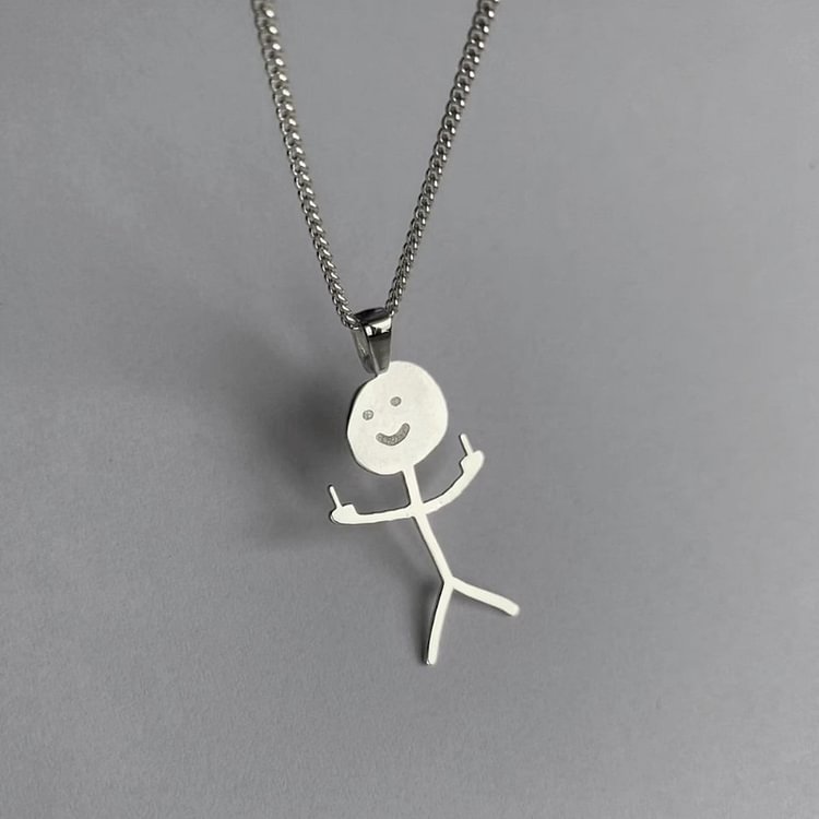 Funny Doodle Necklace - tree - Codlins