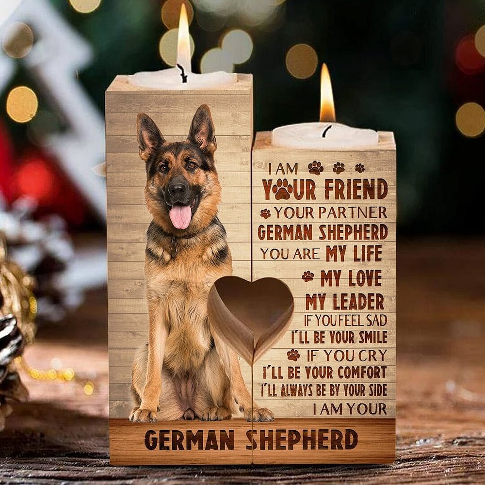 I‘ll Always be by Your Side. I am Your German Shepherd - Candle Holders Lost Pet Keepsake Memorial Gift