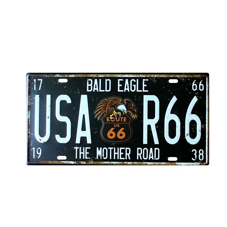 USA R66 - License Tin Signs- 15*30CM