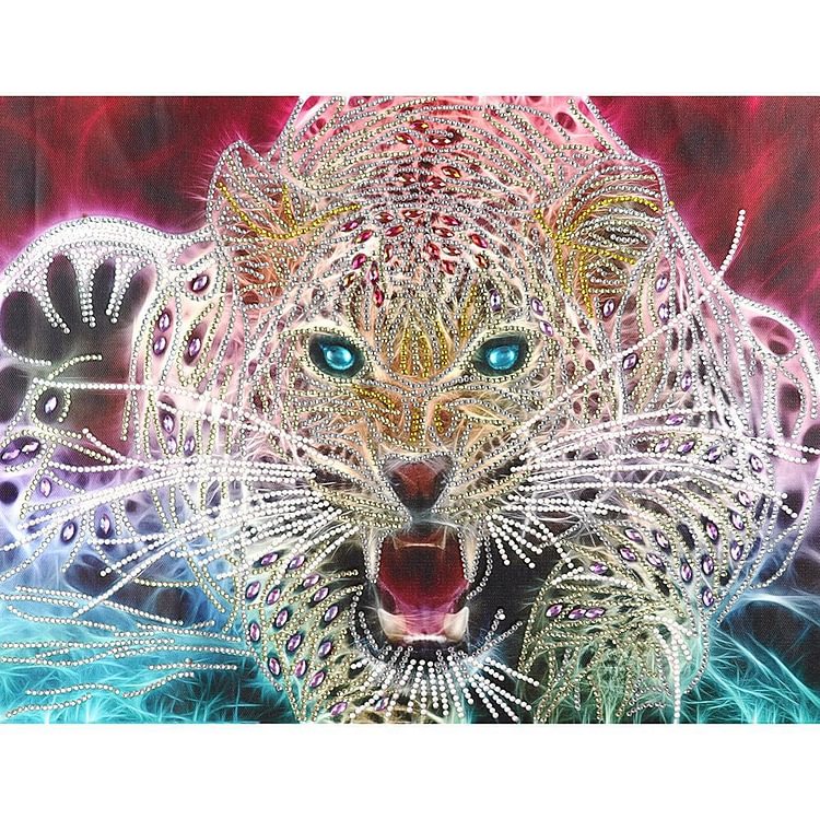 Tiger - Special Shaped Drill Diamond Painting - 38x48cm(Canvas)