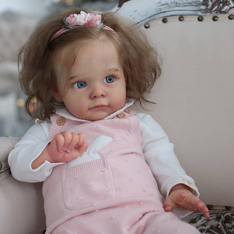 [Dolls with "Heartbeat" and Sound]15'' Jaelynn Realistic Reborn Baby Girl