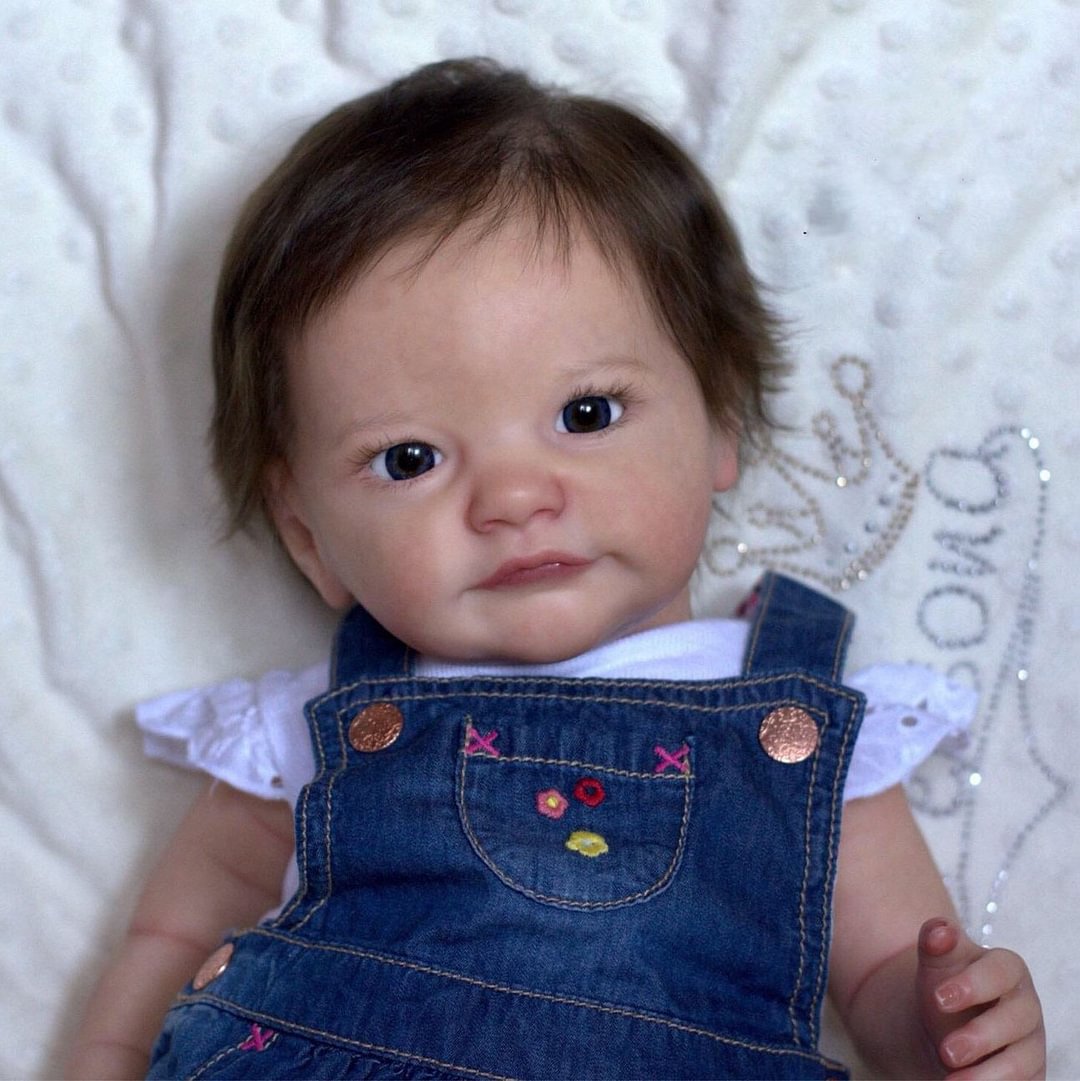 22" Eyes Opened Lifelike Handmade Reborn Toddlers Girl Doll Nicola