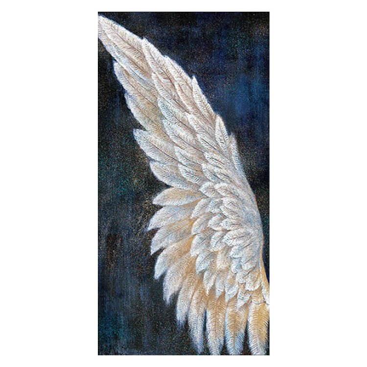 (Counted/Stamped)Half Angel Wing Cross Stitch 3-Strand Embroidery Craft (A)