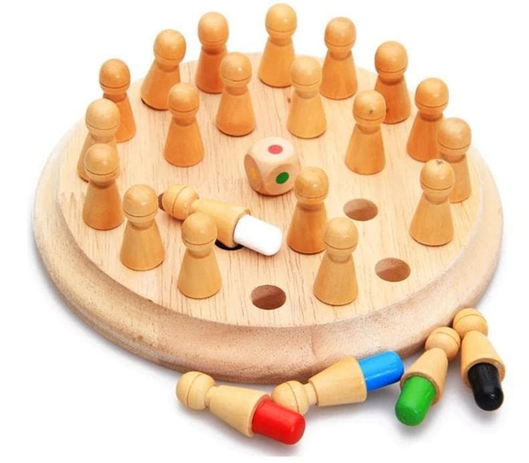 Wooden Color & Memory Mastery Chess-Mayoulove