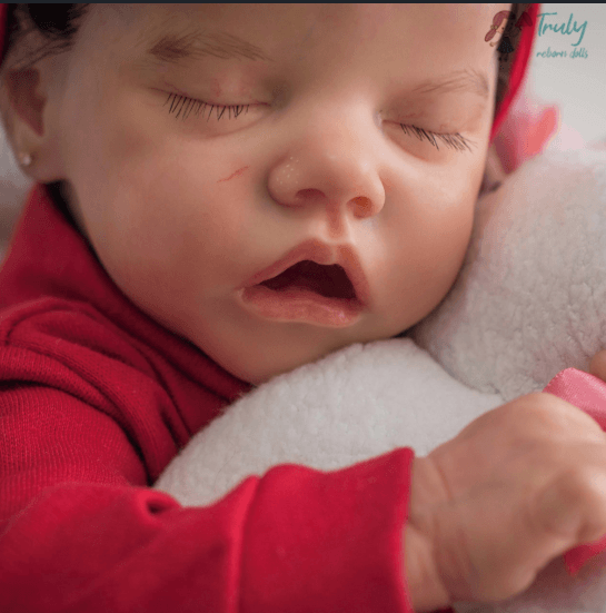Reborns Shop 12'' Frida Realistic Sleeping Silicone Baby Girl Doll by Creativegiftss® Exclusively 2022 -Creativegiftss® - [product_tag]