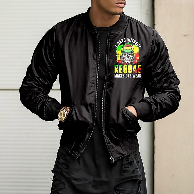 BrosWear Fashion Men's Reggae Stand Collar Jacket