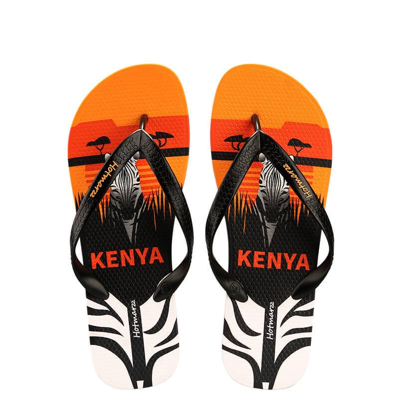 Men's African Style 3D Printing Flip Flops Non-slip Slippers