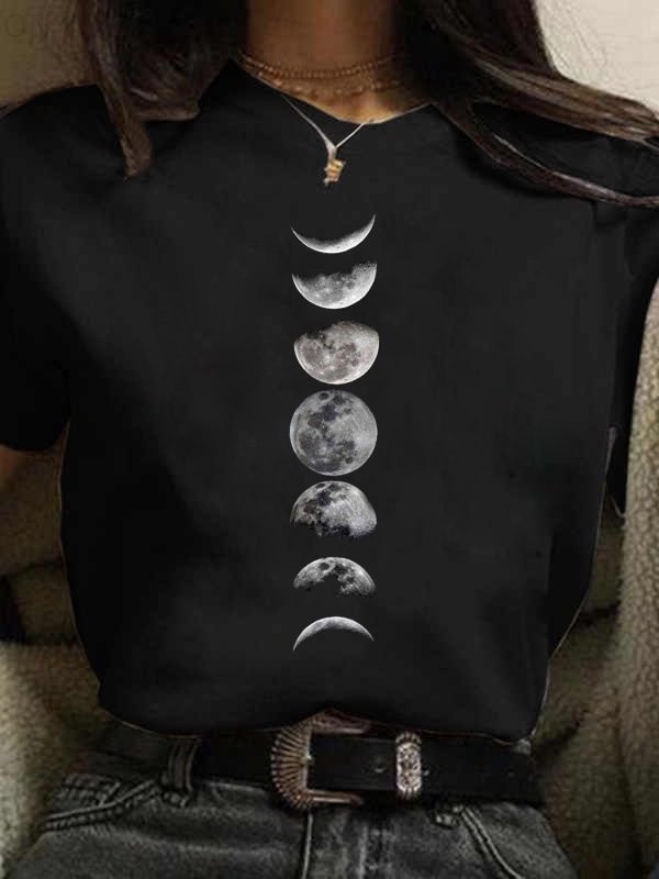 Moon Printed T-shirt