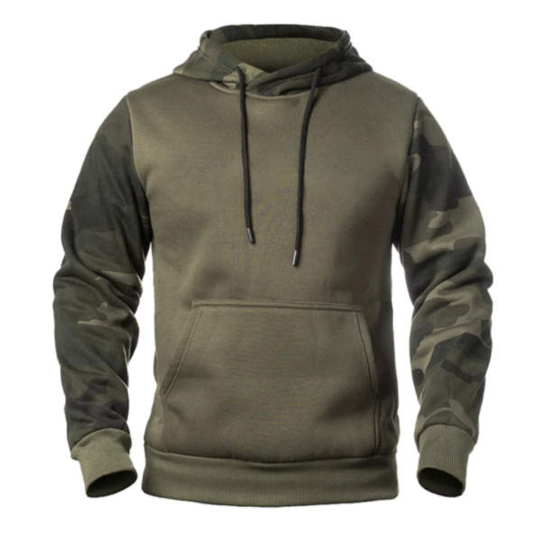Camouflage color block hoodie / [viawink] /