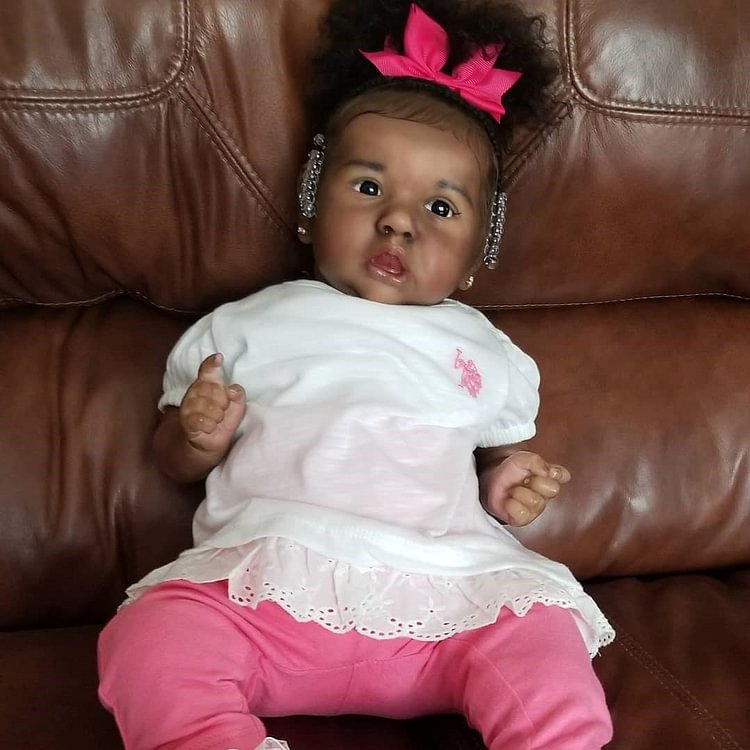  20'' Nuria Truly African American Black Reborn Baby Doll Girl  Toddler - Reborndollsshop.com®-Reborndollsshop®