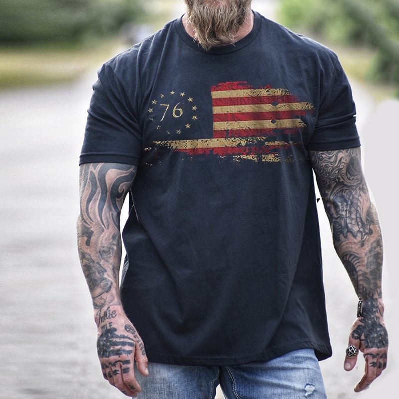 America Independence Day Printed Mens T-shirt - Krazyskull