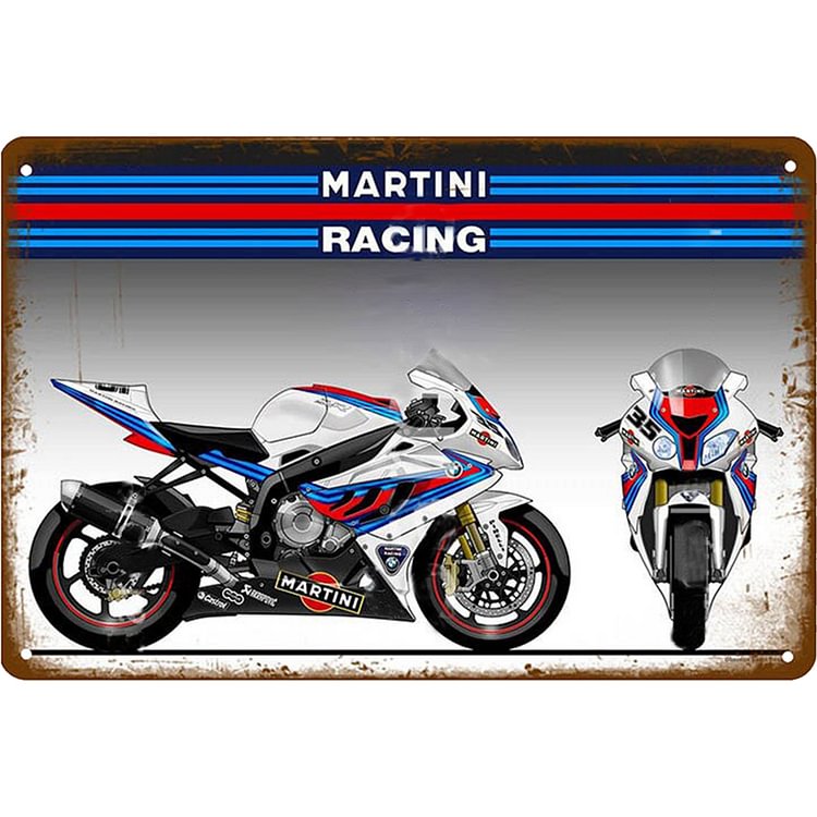 Martini Racing Motorcycle Brand - Vintage Tin Signs