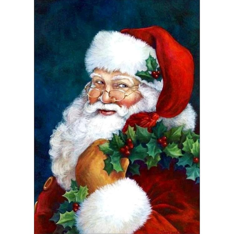 Santa Claus Full Drill Diamond Painting 40X30CM(Canvas)-gbfke