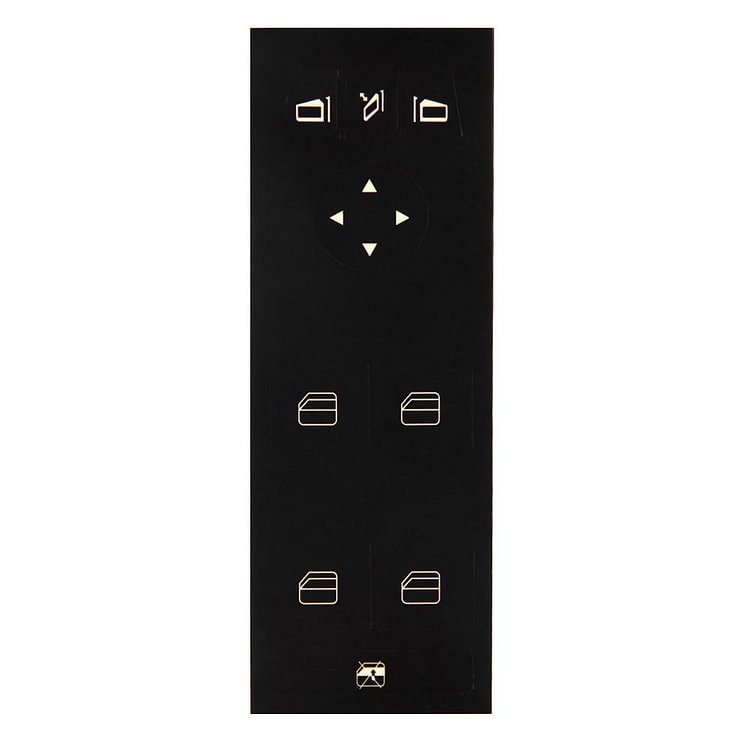 Car Window Button Decal Sticker for MERCEDES-BENZ W204 C250 C300 C350 Black