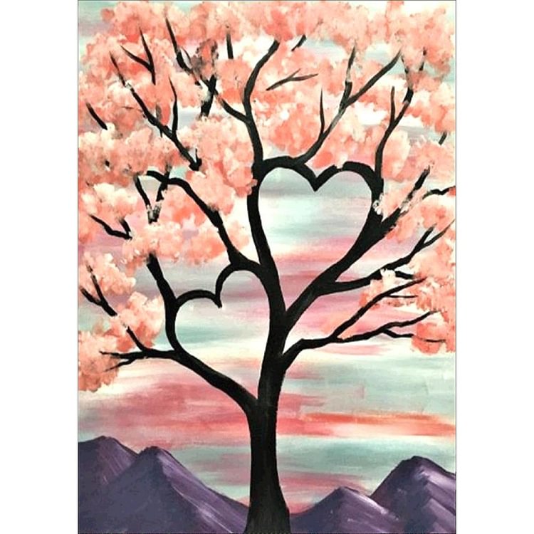 Love Tree - Full Round Drill Diamond Painting - 40x30cm(Canvas)
