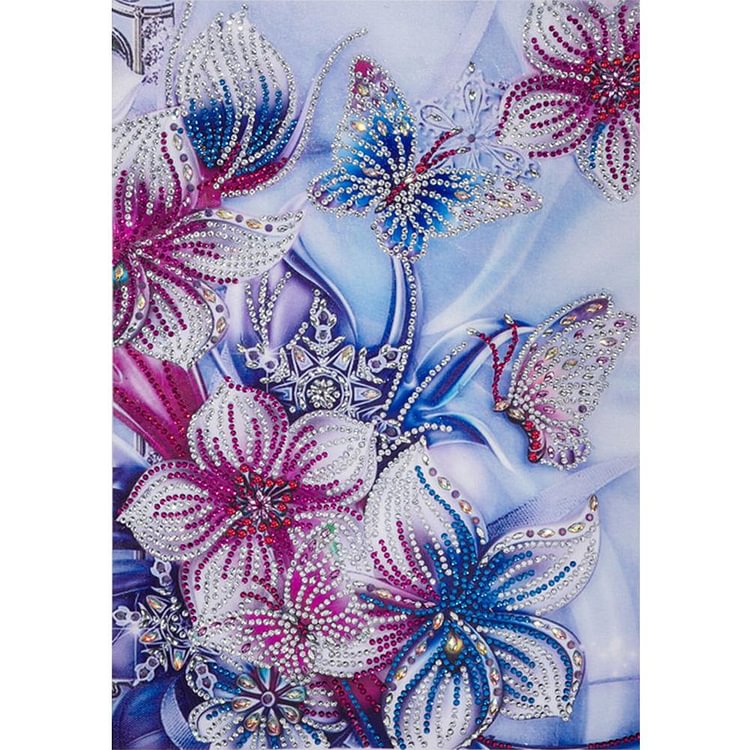 Flowers - Special Shaped Diamond Painting - 30*40CM