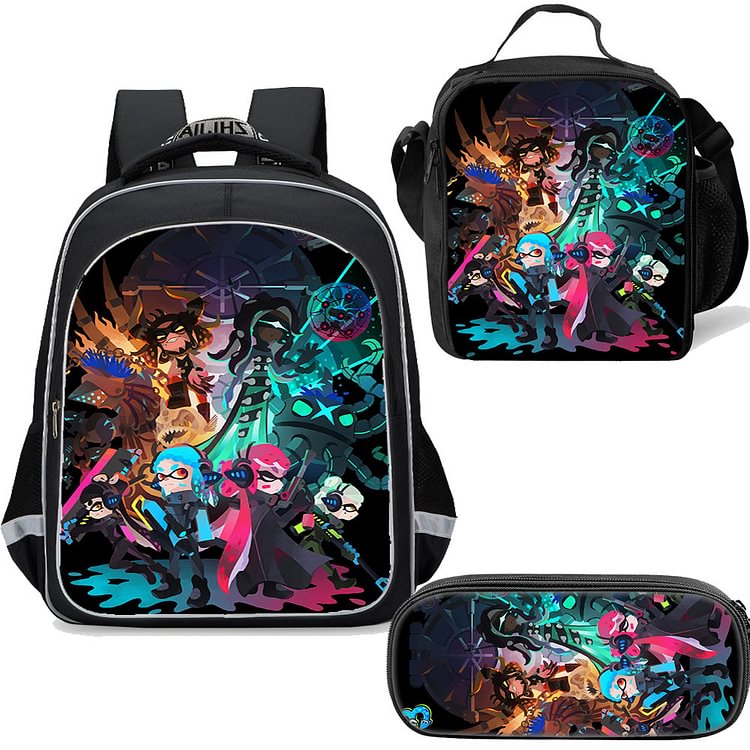 Mayoulove Splatoon 3 Backpack and Lunch Bag 3pcs-Mayoulove